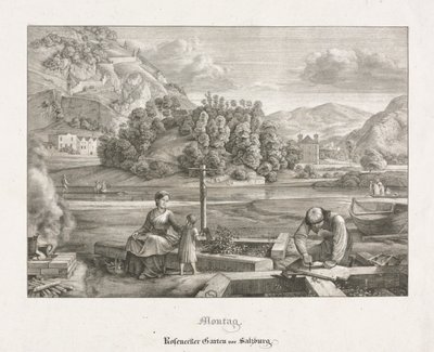 Zeven Uitzichten in Salzburg en Berchtesgaden: Maandag: Rosenecker Tuin Salzburg door Ferdinand Olivier