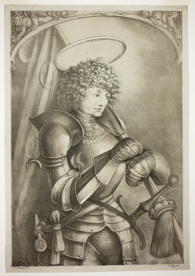 Sint Joris in harnas door Ferdinand Piloty