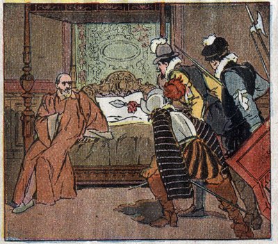 Geschiedenis van Frankrijk: Moord op Gaspard de Coligny (Admiraal de Coligny) door Ferdinand Raffin