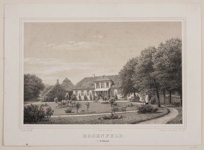 Rosenfeld in Seeland door Ferdinand Richardt