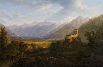Het Glurnsertal met de Etsch in Tirol door Ferdinand Runk