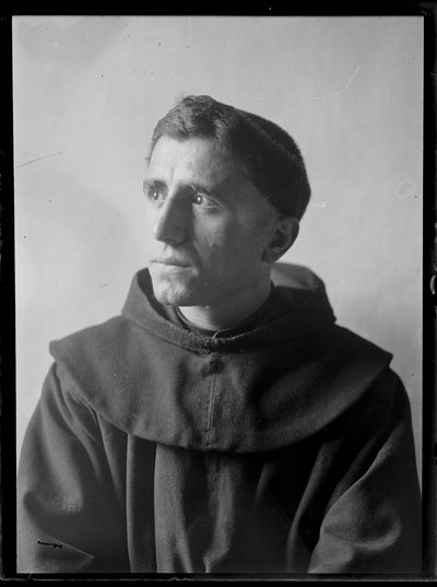 Afbeelding van een Franciscaner in Assisi door Ferdinand Schmutzer