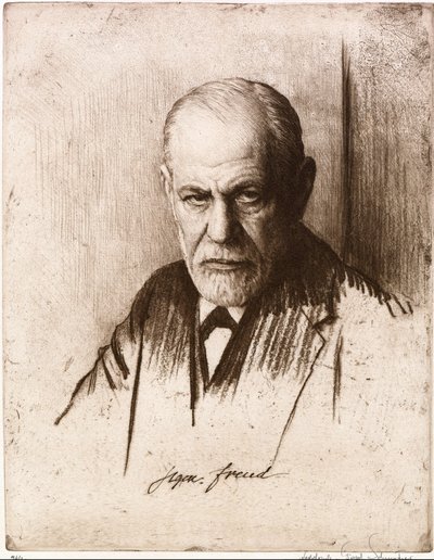 Portret van Sigmund Freud door Ferdinand Schmutzer