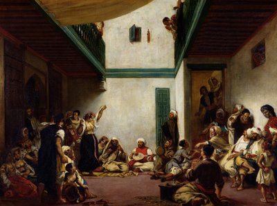 Een Joodse bruiloft in Marokko, 1841 door Ferdinand Victor Eugene Delacroix
