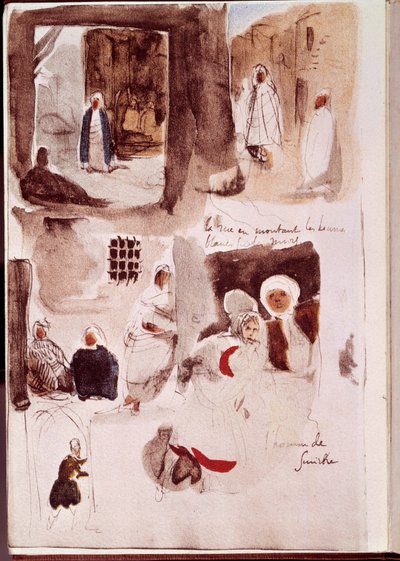 Album uit Noord-Afrika en Spanje door Ferdinand Victor Eugene Delacroix