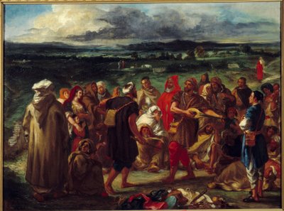 Arabische narren door Ferdinand Victor Eugene Delacroix