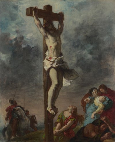 Christus aan het kruis, 1853 door Ferdinand Victor Eugene Delacroix
