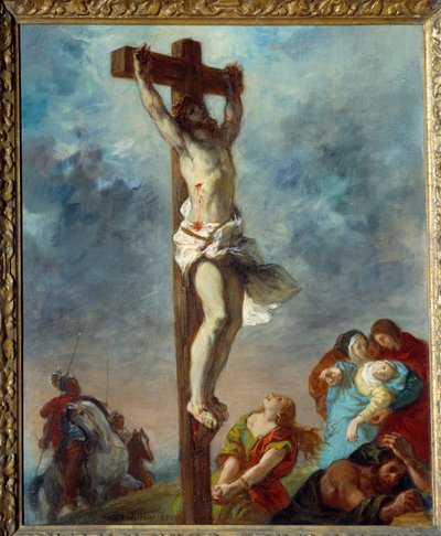 Christus aan het kruis door Ferdinand Victor Eugene Delacroix