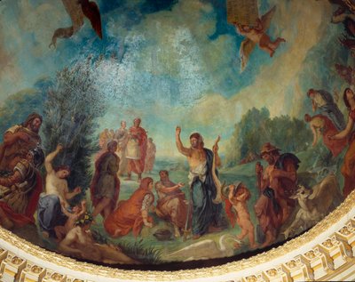 Afdaling naar Limbo: de groep Romeinen door Ferdinand Victor Eugene Delacroix