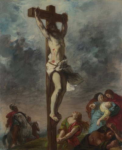 De Kruisiging. 1853 door Ferdinand Victor Eugene Delacroix