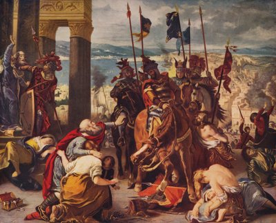 Intocht van de Kruisvaarders in Constantinopel, 1840, c1915 door Ferdinand Victor Eugene Delacroix