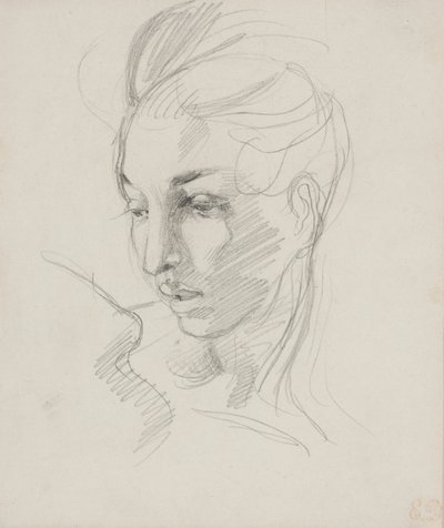 Hoofd van Vrijheid door Ferdinand Victor Eugene Delacroix
