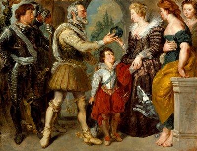 Henri IV verleent het regentschap aan Marie de