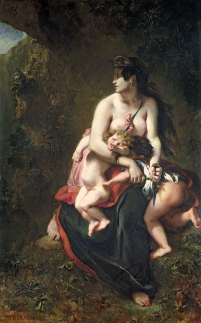 Medea, 1838 door Ferdinand Victor Eugene Delacroix