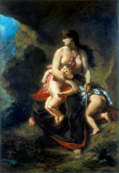 Medea, 1862 door Ferdinand Victor Eugene Delacroix