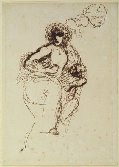 Medea, voor 1838 door Ferdinand Victor Eugene Delacroix