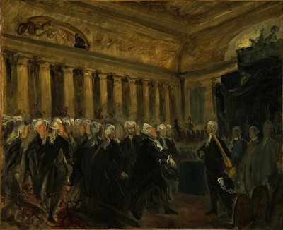 Mirabeau confronteert de markies de Dreux-Brézé schets, 1831 door Ferdinand Victor Eugene Delacroix