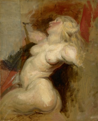 Nereïde (kopie naar Rubens) door Ferdinand Victor Eugene Delacroix