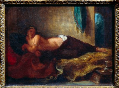 Odalisque door Ferdinand Victor Eugene Delacroix