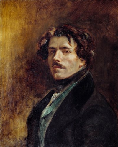 Zelfportret van Eugene Delacroix (1837) door Ferdinand Victor Eugene Delacroix
