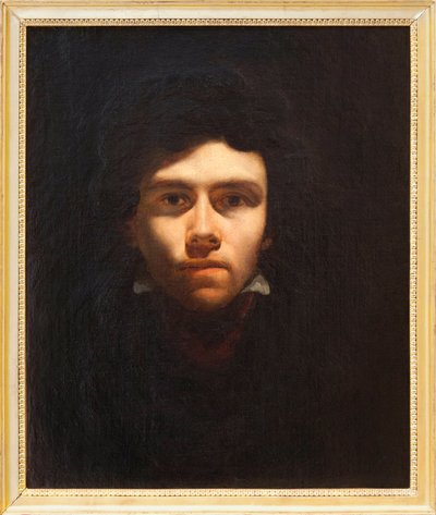 Zelfportret vermoedelijk door Eugene Delacroix door Ferdinand Victor Eugene Delacroix