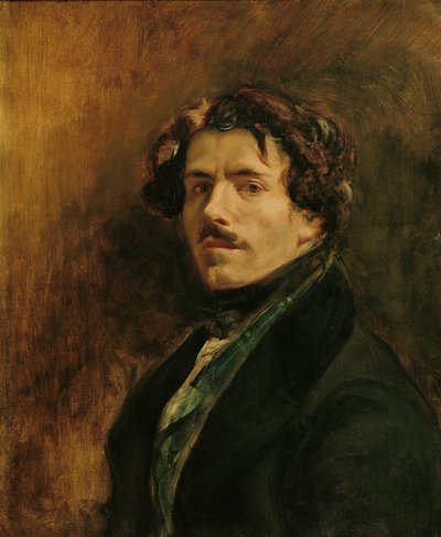 Zelfportret, ca. 1837 door Ferdinand Victor Eugene Delacroix