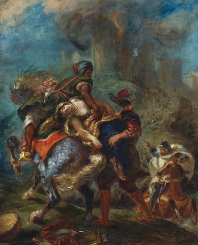 De Ontvoering van Rebecca door Ferdinand Victor Eugene Delacroix