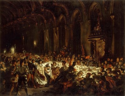 De moord op de bisschop van Luik door Ferdinand Victor Eugene Delacroix
