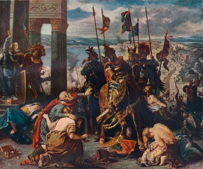 De Intocht van de Kruisvaarders in Constantinopel, 1840, 1911 door Ferdinand Victor Eugene Delacroix