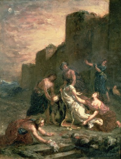 Het martelaarschap van St. Stefanus, 1860 door Ferdinand Victor Eugene Delacroix