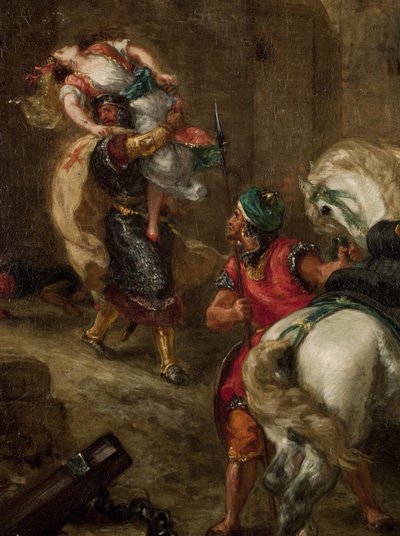 De verkrachting van Rebecca door Ferdinand Victor Eugene Delacroix