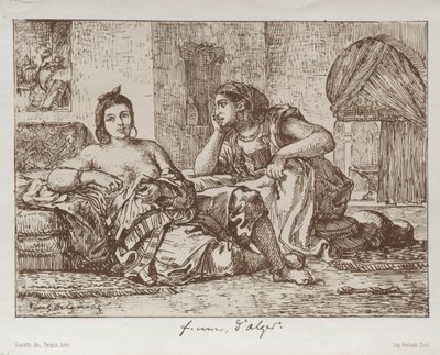 Vrouwen van Algiers, 1833 door Ferdinand Victor Eugene Delacroix
