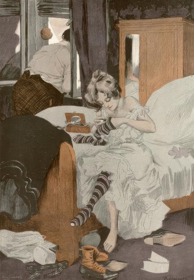 Op huwelijksreis door Ferdinand von Reznicek