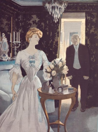 De man in de rolstoel. / Duw mijn man in het kantoor door Ferdinand von Reznicek