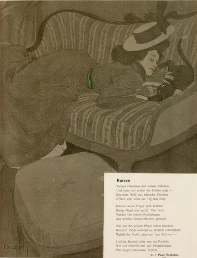 Katten door Ferdinand von Reznicek
