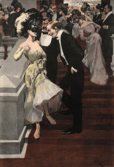 Reznicek / Bal pare / uit: Galante Wereld/1904 door Ferdinand von Reznicek