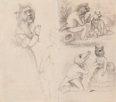 Karikaturen door Ferdinand von Wright