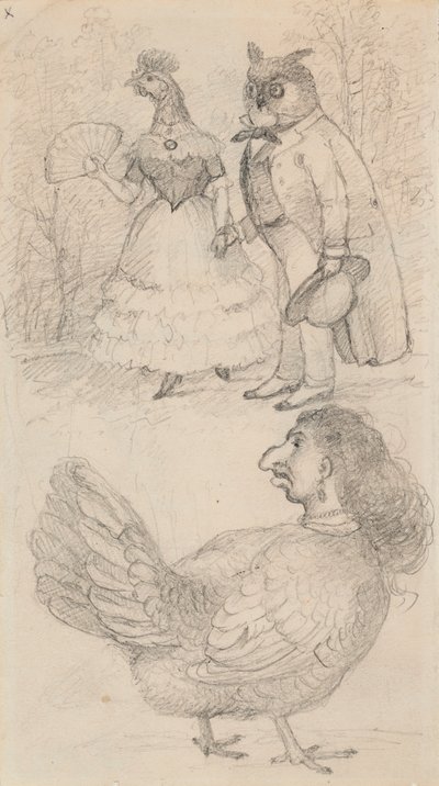 Karikaturen door Ferdinand von Wright