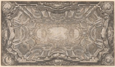 Een Grote Illusionistische Plafond door Ferdinando Galli Bibiena