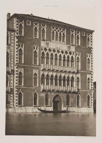 Foscari Paleis door Ferdinando Ongania