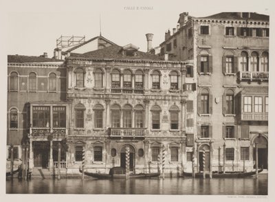 Grimani Paleis, Grand Canal, 1891 door Ferdinando Ongania