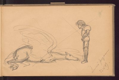 Tod des Pegasus door Ferdynand Ruszczyc