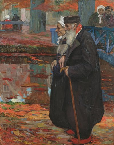 Het oude paar, 1907 door Fernand Allard L
