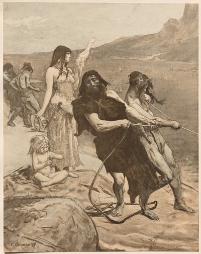 Cité Lacustre, 1897 door Fernand Cormon