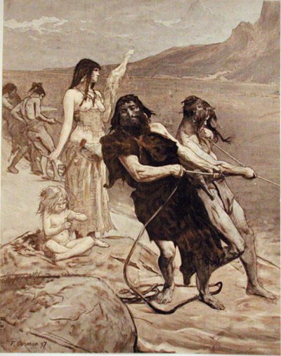 Vissen aan het Meer door Fernand Cormon