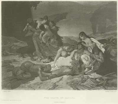 De dood van Havana (gravure) door Fernand Cormon