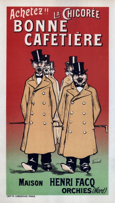 La Chicoree Bonne Cafetiere Poster door Fernand Fernel