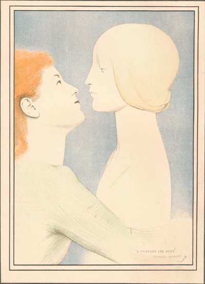 A Travers Les Ages, ca. 1895 door Fernand Khnopff