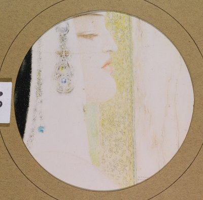 Hoofd van een Vrouw, c.1908 door Fernand Khnopff