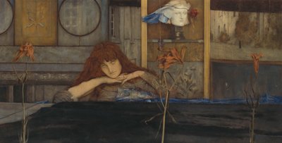 Ik sluit mijn deur voor mezelf, 1891 door Fernand Khnopff